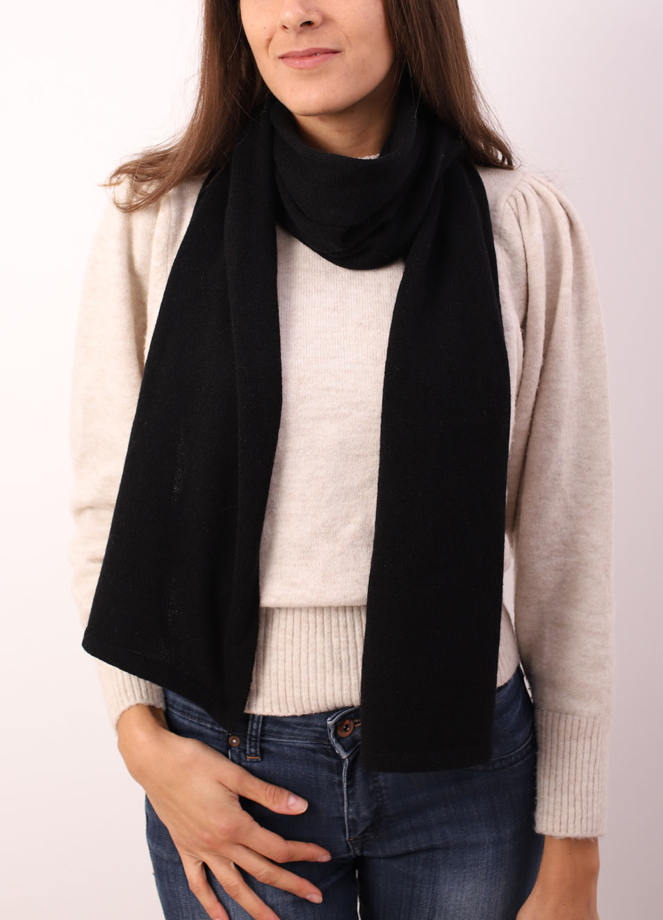 Sciarpa Cashmere Sciarpa Nera E Oro Cashmere Sciarpe Artigianali