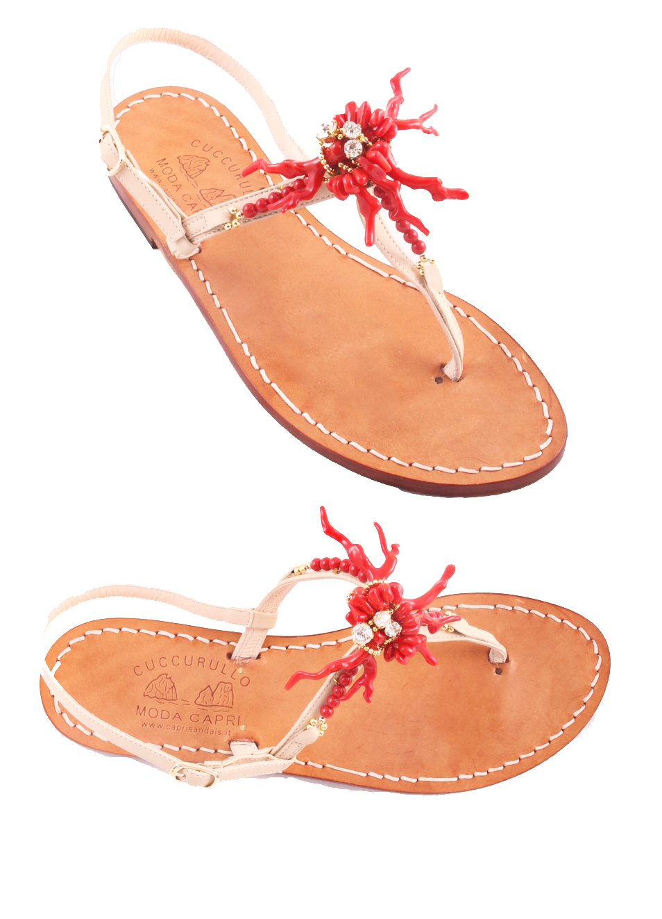 Handmade Capri sandals Cuccurullo Manecapri