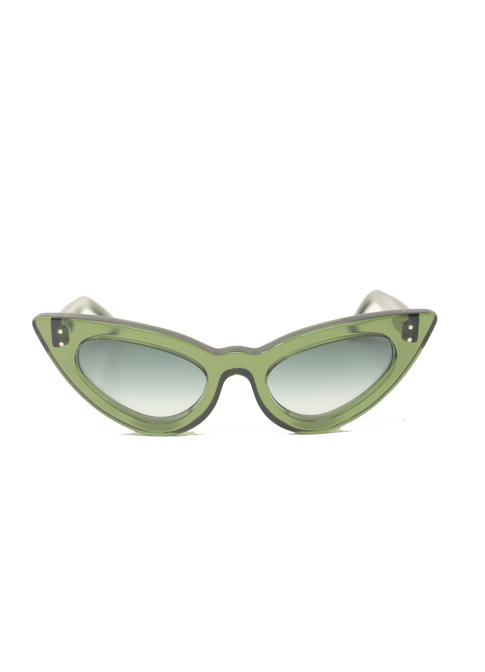 Green cat eye vintage style sunglasses Capri People Manecapri