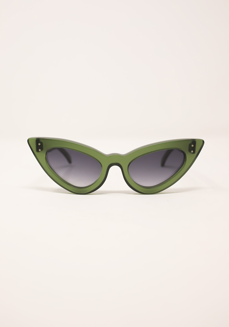 Green cat-eye vintage style sunglasses Capri People Manecapri