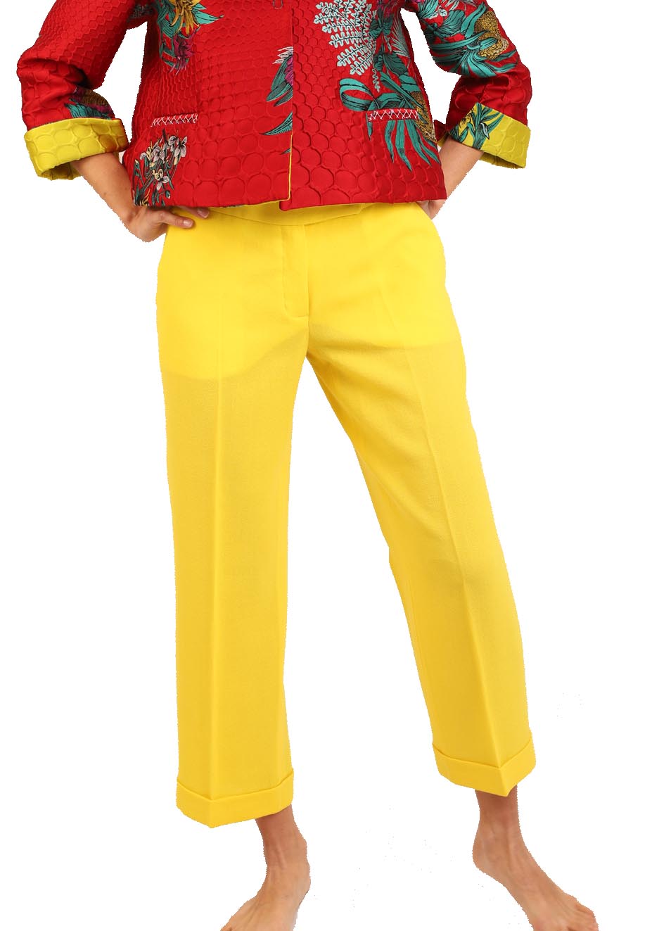 yellow Capri pants - Laboratorio Capri - Manecapri