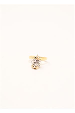 Anello regolabile con campanella di strass Bell | ANELLOSTRASSCAMPOROBIANCO