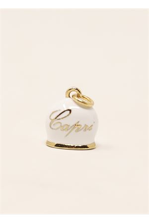Bracelet with white and gold bell Bell | BRACCIALEPALLBELLOROBIANCO