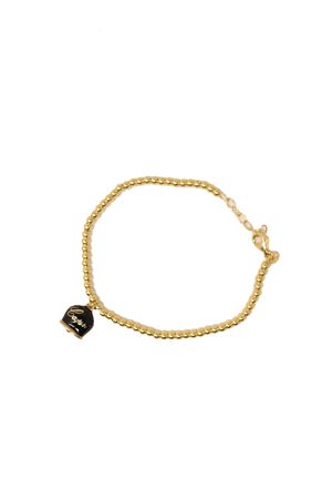 Bracciale oro con campanella di Capri Bell | BRACCIALEPALLBELLORONERO
