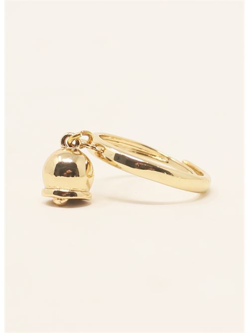 Ring with gold-plated Capri bell Bell | ANELLODORATOCAPRIORO