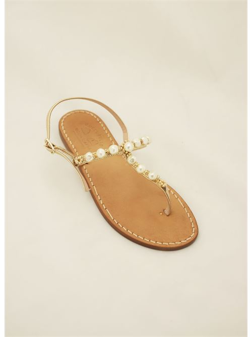 sandali capresi gioiello con perle Cuccurullo | SANDALIPERLEGIOIELLOPEARLS