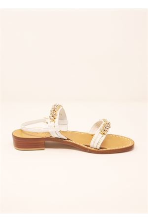 White jewel sandals not flip flops Cuccurullo | FASCEBIANCOBIANCO