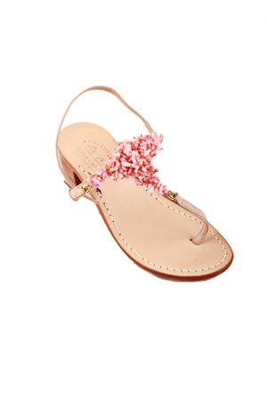 Pink corals Capri sandals with heel Cuccurullo | CORALT3ROSA