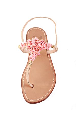 Pink corals Capri sandals with heel Cuccurullo | CORALT3ROSA