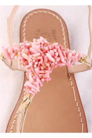 Pink corals Capri sandals with heel Cuccurullo | CORALT3ROSA