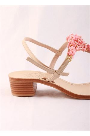 Pink corals Capri sandals with heel Cuccurullo | CORALT3ROSA