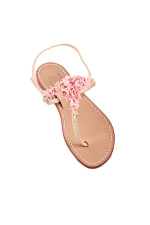 Pink coral jewel sandals Cuccurullo | CORALTROSA
