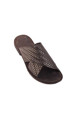 Black Capri sandals for man Cuccurullo | PANTOFOLAMENNERO