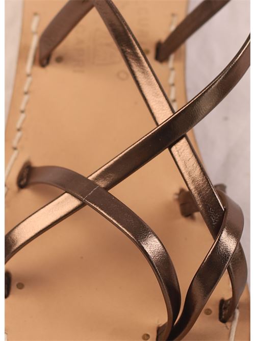 Bronze Capri sandals with heel Cuccurullo | CUC3XTACCOBRONZO