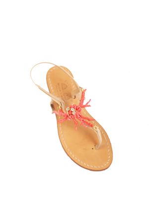 Pink coral and swarovski jeweled sandals Cuccurullo | CUCCORALTROSA