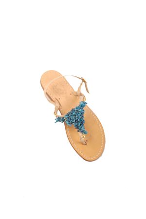 Blue corals Capri sandals Cuccurullo | CUCCORALVAZZURRO