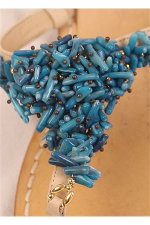 Blue corals Capri sandals Cuccurullo | CUCCORALVAZZURRO