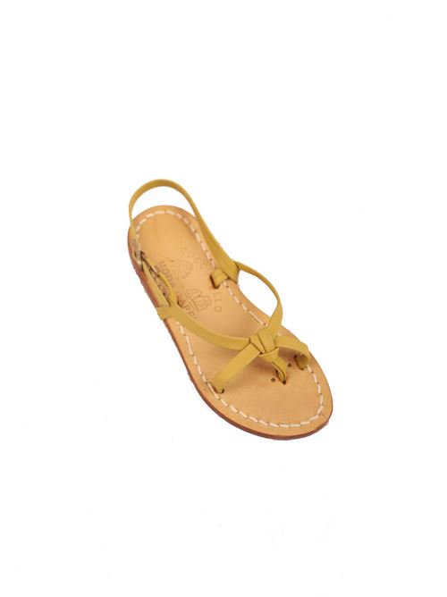 Yellow Capri sandals for girl Cuccurullo | INCROCIOGIALLO