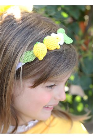 cerchietto bambina con limoni in crochet Capridea | CERCHIETTOLIMONIGIALLO