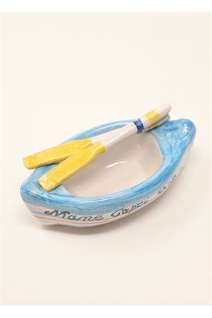 barchetta a remi di capri in ceramica personalizzabile Ceramicapri | BARCHETTAREMIAZZURRA