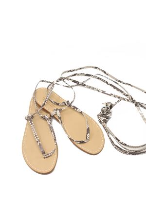 Python skin slave style Capri sandals Cuccurullo | SCHIAVAPITONEPITONE