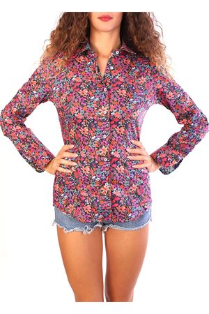 Camicia con fiori viola Ganesh | A7200WMIXFIORI