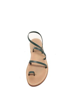 green women's goatskin sandals Cuccurullo | 3FASCEALLUCEVERDE
