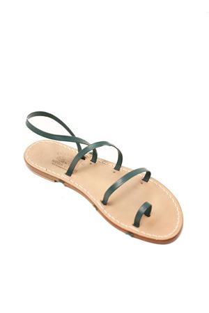 green women's goatskin sandals Cuccurullo | 3FASCEALLUCEVERDE