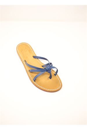 sandali capresi da donna blu Cuccurullo | CUCNODO1BLU