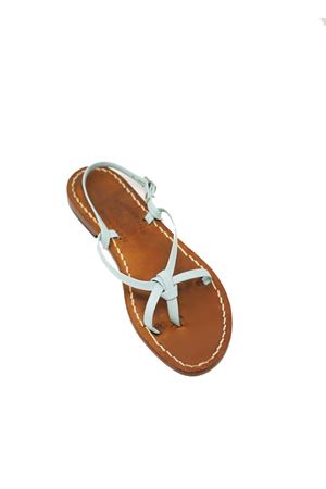 Light blue Capri sandals for girls Cuccurullo | CUCNODOBABYAZZURRO