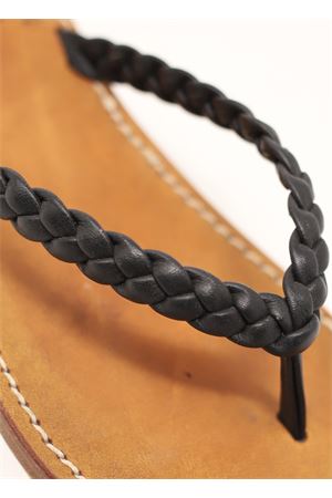 Capri sandals with braids Cuccurullo | INTRECCIOINFRADITONERO