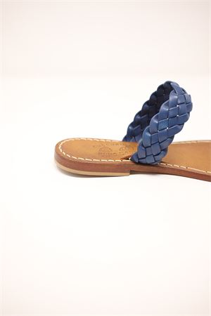 Capri sandals with braids Cuccurullo | NODOCAPRIGRANDEBLU