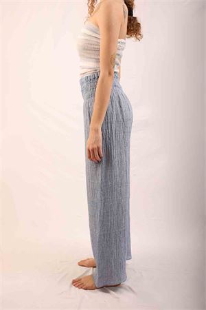 pantaloni lino con elastico M&E | PANTAARANCIAJEANS
