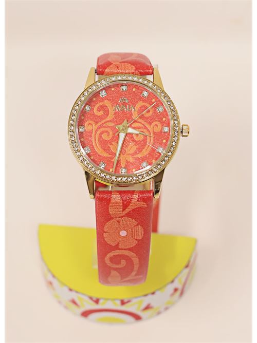 Embroidery motif watch AVAIA | AVP105ROSSO