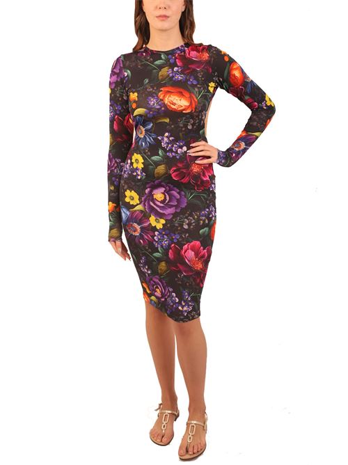 tight jersey dress with open back - Laboratorio Capri - Manecapri