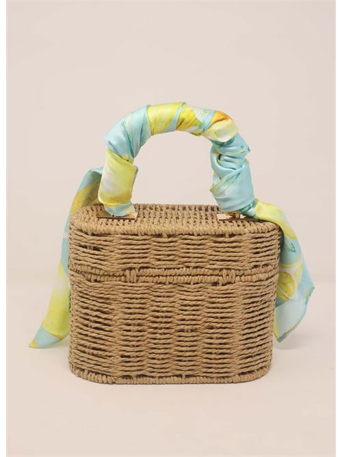 Borsa in paglia Capri personalizzabile Capridea | BORSAFOULARDBISCOTTO