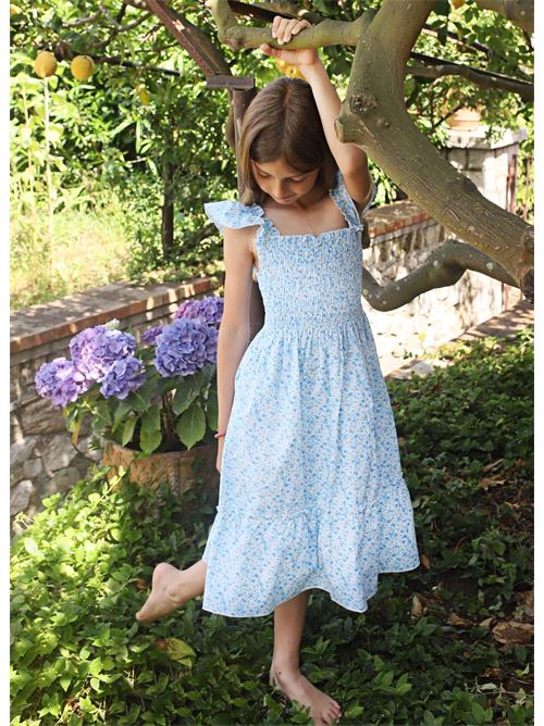 blue flower girl dress Capridea | VESTITOCAPRIAZZ