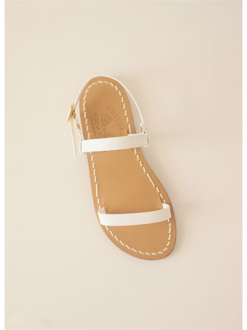 sandali capresi con fasce bianche Cuccurullo | FASCEBABYBIANCO