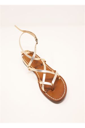 Pink laminated sandals with high straps Cuccurullo | 3XDONNAARGENTO