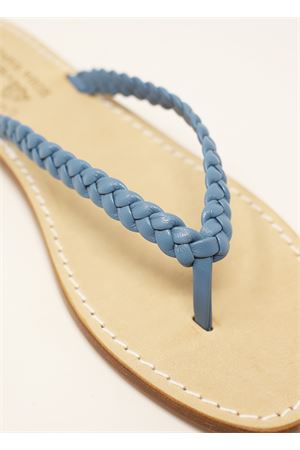 Capri sandals with light blue flip flops Cuccurullo | INTRECCIOINFRADITOAZZURRO